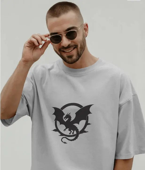 Western Dragon Classic Crew T-Shirt Fun Wear Hub